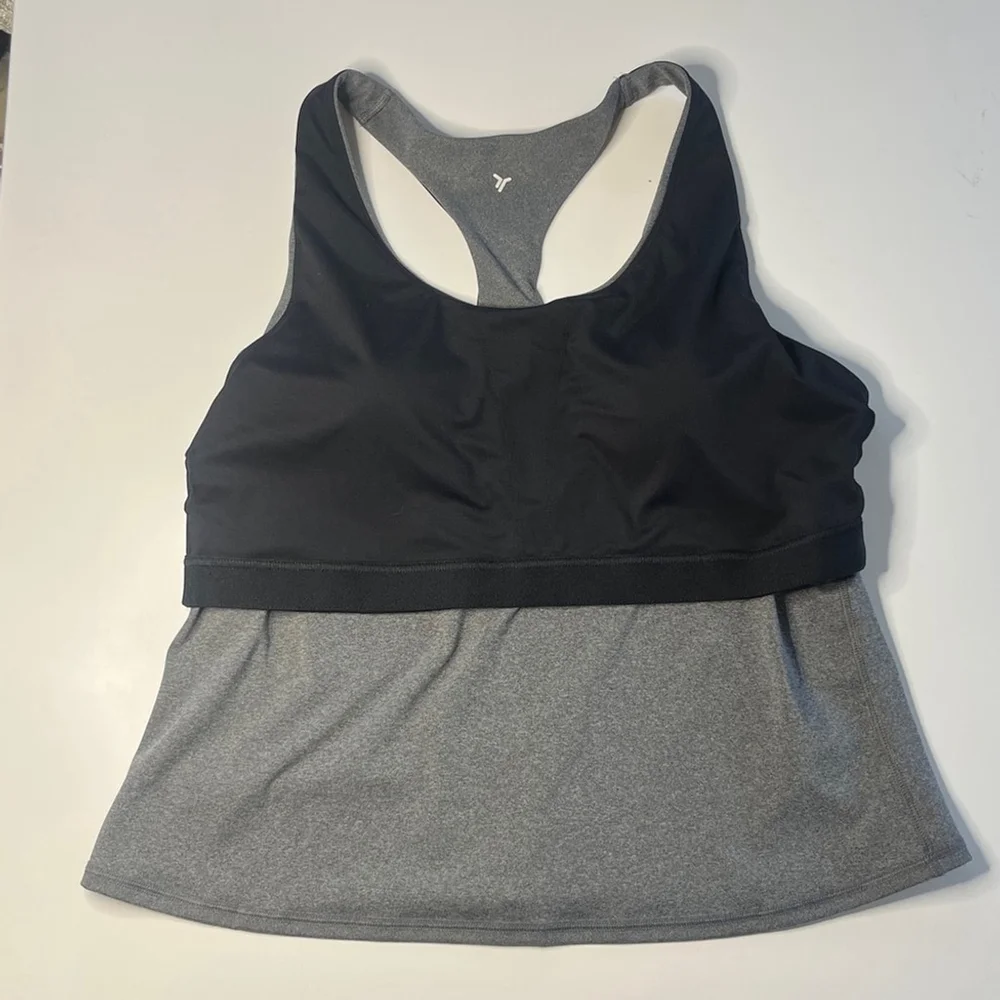 Old Navy Charcoal grey athletic Tank Top - Picture 4 of 4